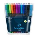 Astuccio 10 penne a sfera Vizz c/cappuccio punta M colori assort