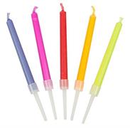 Conf. 5 candele fiamma colorata durata 9min.
