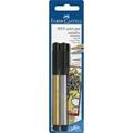 Set pennarelli NERO/BIANCO in blister FABER-CASTELL