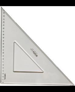 Squadra in plastica cm 37-45° PleXiglas Crystal Fara