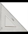 Squadra in plastica cm 37-45° PleXiglas Crystal Fara