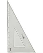 Squadra in plastica cm 37-60° PleXiglas Crystal Fara