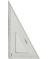 Squadra in plastica cm 37-60° PleXiglas Crystal Fara