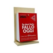 Calendario filosofico INTEMPO 10x14 con supporto in legno