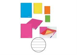 Quaderno maxi spirale ppl TINTA UNITA s/fori 1r 80fg. 99437