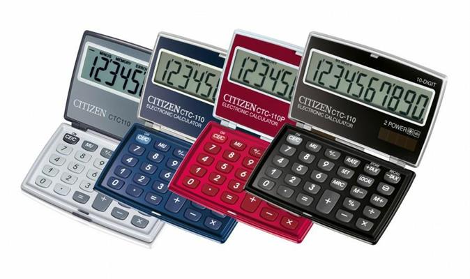 Calcolatrice tavolo citizen CTC 110 traveller 10 cifre