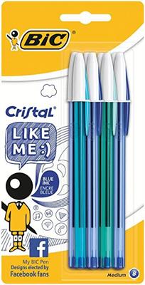 Penna sfera Bic Cristal LIKE ME nera 1.0
