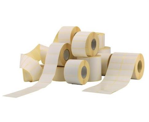 Etichetta ttr 50X30 PP bianco rotolo 1000pz anima 40 diam.95