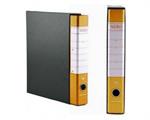 Raccoglitore con custodia NERO& 35h dorso 5 ARANCIO