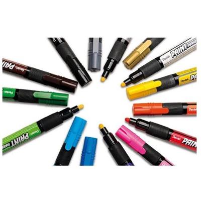 Marcatore pentel paint a vernice p.tonda 4.0 verde chiaro