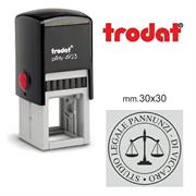 Timbro autoinchiostrante TRODAT 4923 30x30mm