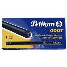 Cartucce stilo pelikan 4001 nero 5pz GTP/5 astuccio gigante