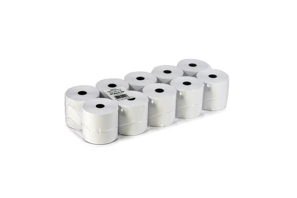 Rotolo calcolatrice pura cellulosa mm57 ø60mm gr 60 bianco