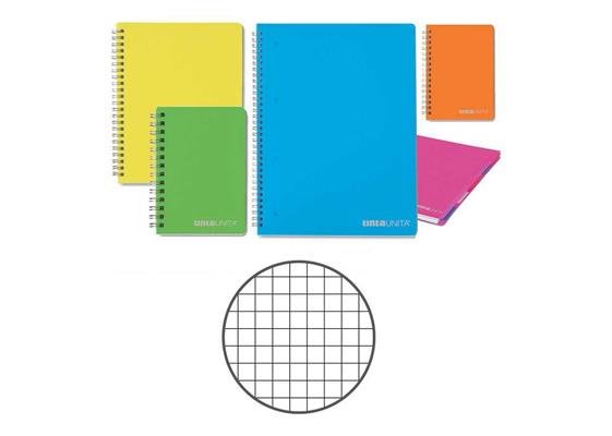 Quaderno a5 ppl TINTA UNITA pool c/fori 5mm 80gr. 98944