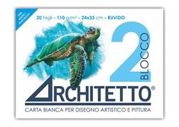 Blocco ARCHITETTO 2 24x33 ruvido 110gr. 20fg.