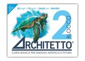 Blocco ARCHITETTO 2 24x33 ruvido 110gr. 20fg.