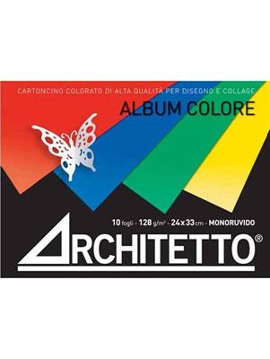 Blocco ARCHITETTO 24x33 colore 128gr. 10fg.