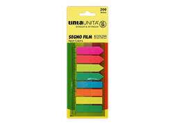 Segnapagina TINTA UNITA 8 colori 4 FRECCIA + 4 RETT. 51177