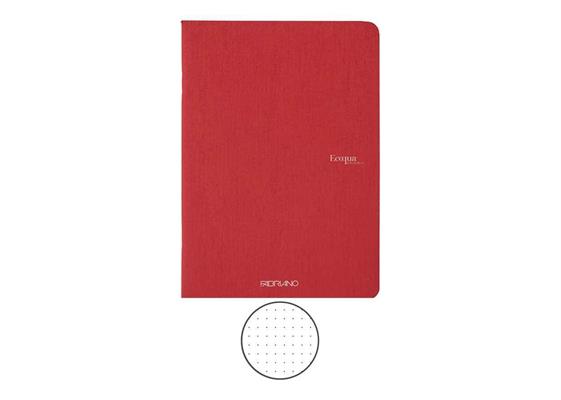 Maxiquaderno A4 90gr puntinato EcoQua original cherry FABRIANO