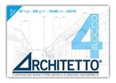Blocco ARCHITETTO 4 33x48 liscio 220gr. 20fg.