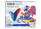 Pennarelli TINTA UNITA GIGA 6.0 set da 12pz. 41822