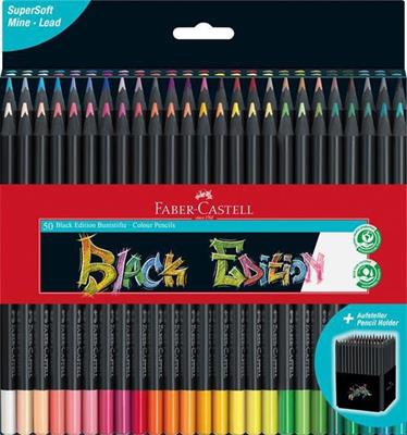Astuccio 50matite colorate Black Edition FABER-CASTELL