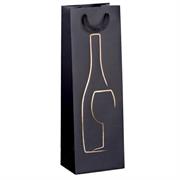 Shoppers carta Rex Sadoch 14X9X38cm portabottiglie nero