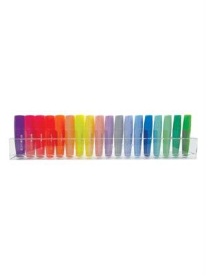 Set da 18 evidenziatori TINTA UNITA c/base
