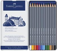 Astuccio metallo FABER-CASTELL 12 matite colorate Goldfaber Aqua