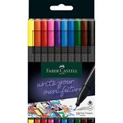Astuccio in cartone FABER-CASTELL con 10 Grip Finepen 0,4 mm