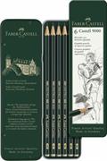 Astuccio 6 matite FABER-CASTELL 9000 gradazioni hb/b/2b/4b/6b/8b