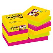 BLOCCO 90foglietti Post-itÂ®Super Sticky 47,6x47,6mm 622-12SS-RI