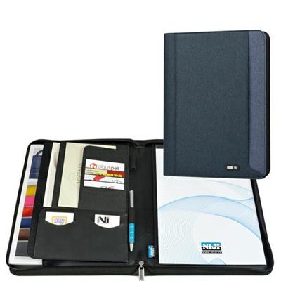 Portablocco in tessuto blu/blu chiaro dim. 26x34 City Time NIJI