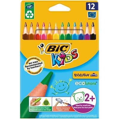 ASTUCCIO 12 MATITE KIDS EVOLUTION TRIANGLE BIC