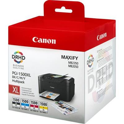 Cartuccia canon pgi-1500xl multipack bk/c/m/y