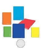 Quaderno spiralato ppl s/fori a5 TINTA UNITA 70fg. 80gr. 5mm.