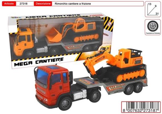 Camion con rimorchio cantiere