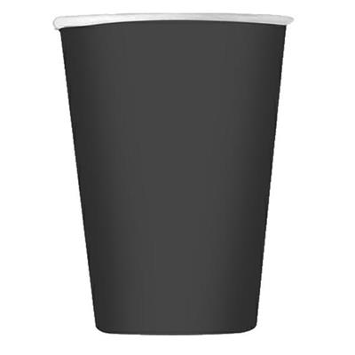 Bicchieri biodegradabili Ecocolor - 250cc - nero - Big Party - c